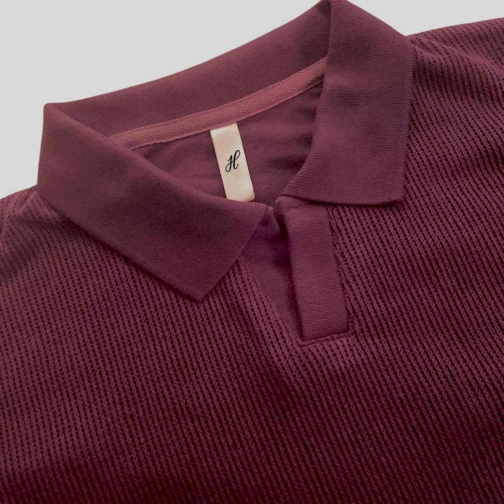 Polo Shirt, Burgundy