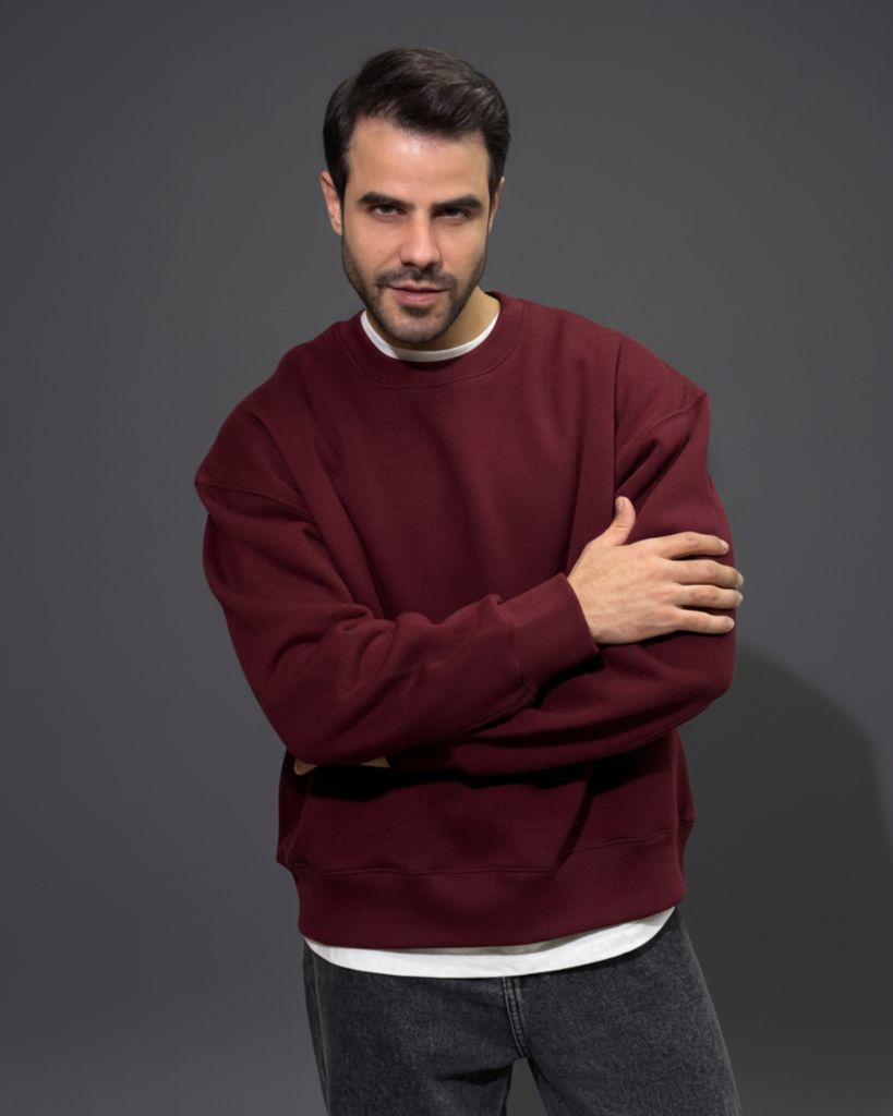 Crewneck Sweatshirt - Burgundy