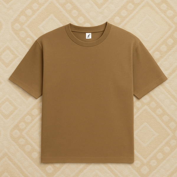 Basic Oversize T-shirt - Coffee