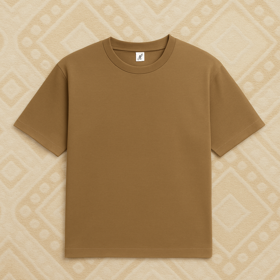 Basic Oversize T-shirt - Coffee