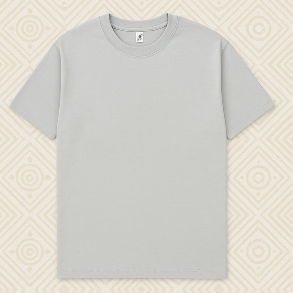 Basic Oversize T-shirt - Silver