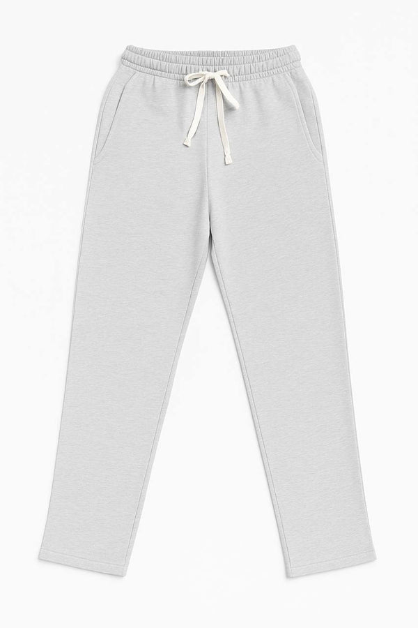 wide leg sweatpant - Light Grey