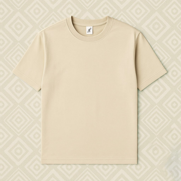 Basic Oversize T-shirt - Beige
