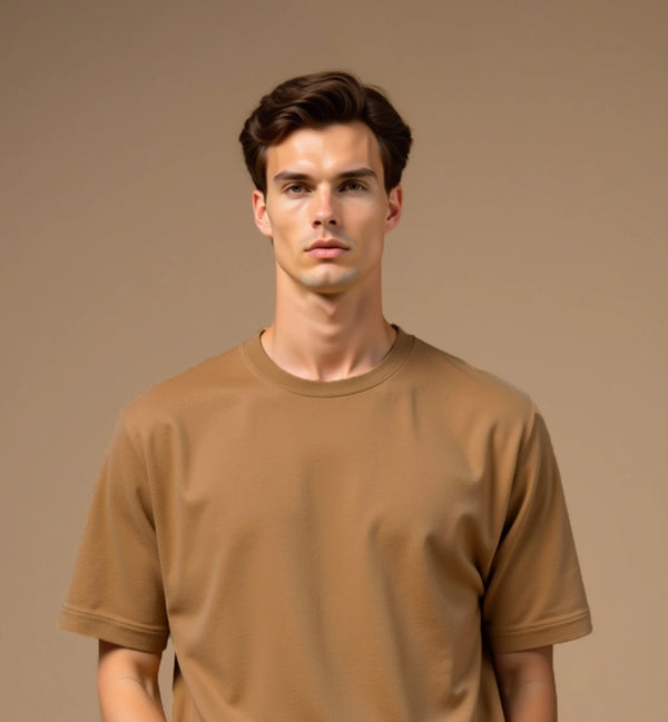 Basic Oversize T-shirt - Coffee