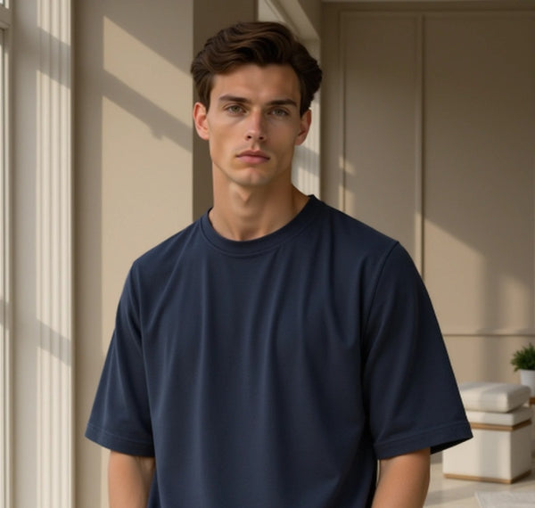 Basic Oversize T-shirt - Midnight Blue