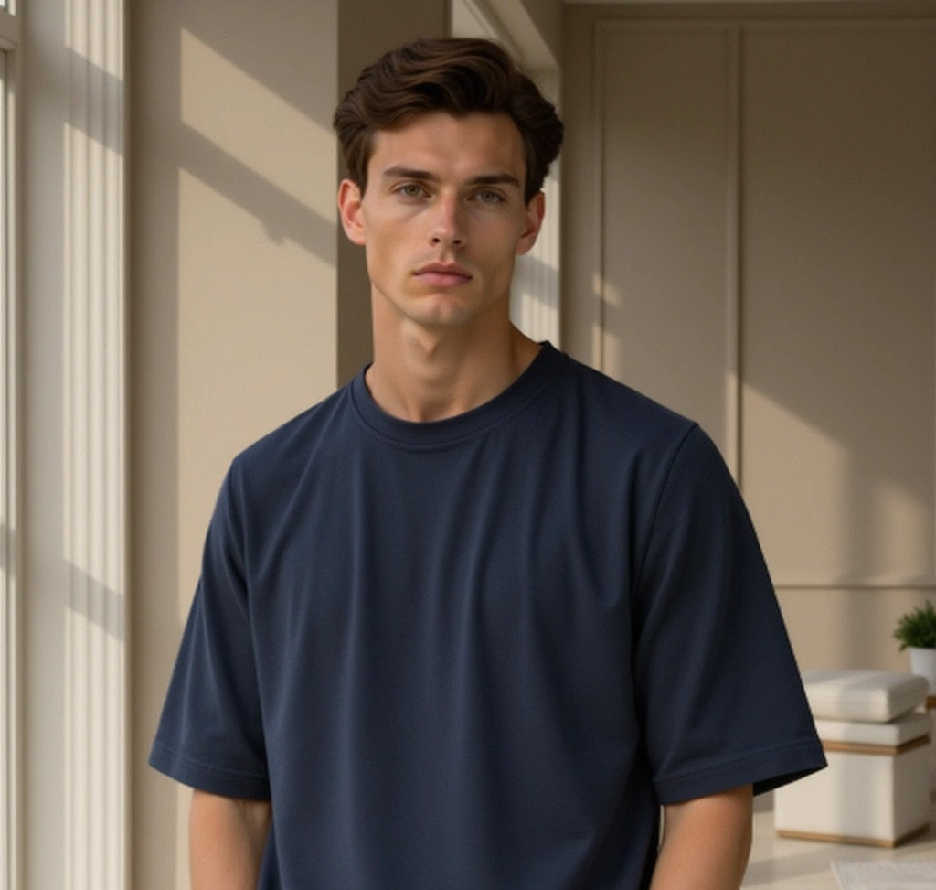 Basic Oversize T-shirt - Midnight Blue