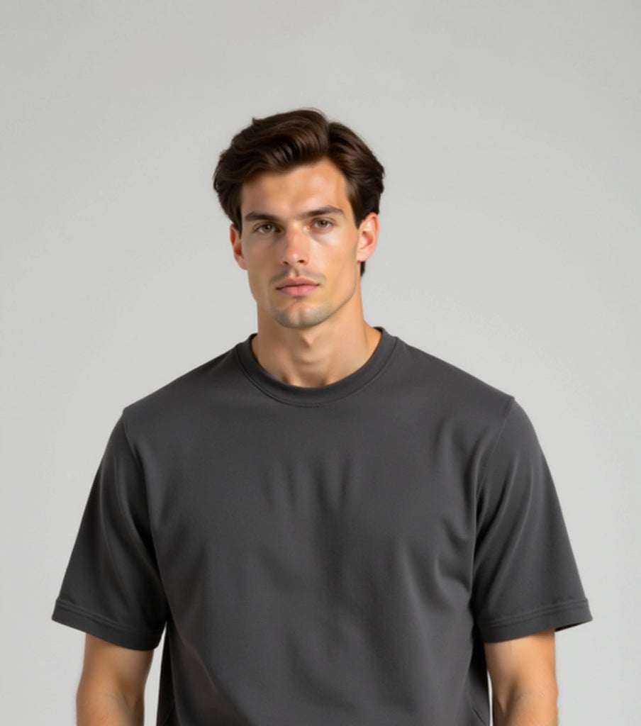 Basic Oversize T-shirt - Dark Grey