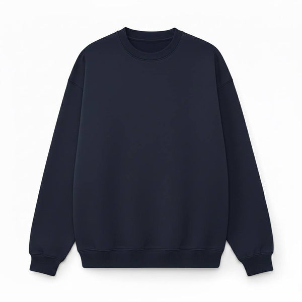 Navy Blue Crewneck Sweatshirt