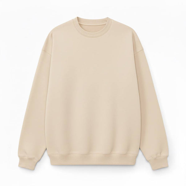 Beige Crewneck Sweatshirt